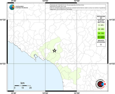 Mappa territorio comunale con almeno 3 questionari