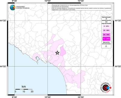 Mappa territorio comunale con almeno 3 questionari
