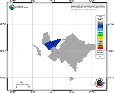 Mappa EMS - territori comuni