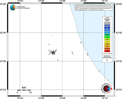 Mappa EMS - territori località