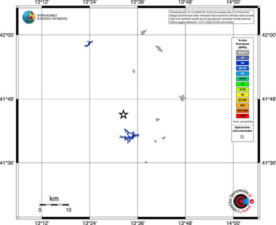 Mappa EMS - territori località