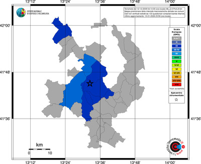 Mappa EMS - territori comuni