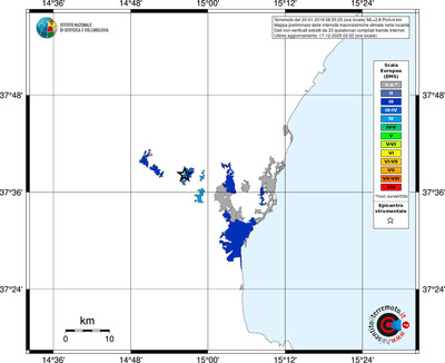 Mappa EMS - territori località