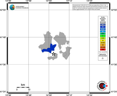 Mappa EMS - territori comuni
