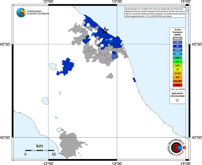 Mappa EMS - territori comuni