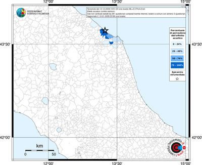 Mappa territorio comunale con almeno 3 questionari