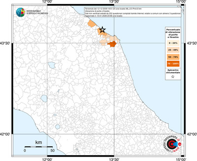 Mappa territorio comunale con almeno 3 questionari