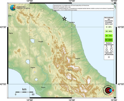Mappa comuni con almeno 3 questionari