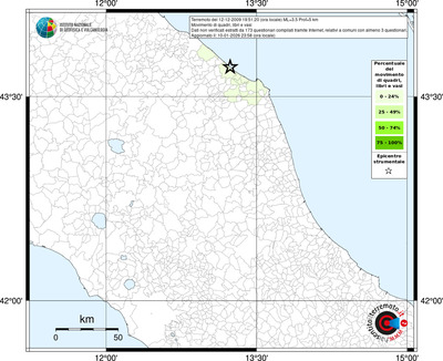 Mappa territorio comunale con almeno 3 questionari