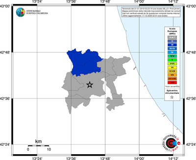 Mappa EMS - territori comuni