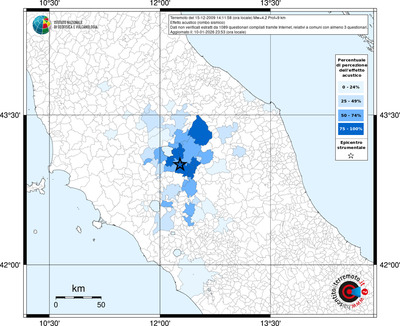 Mappa territorio comunale con almeno 3 questionari
