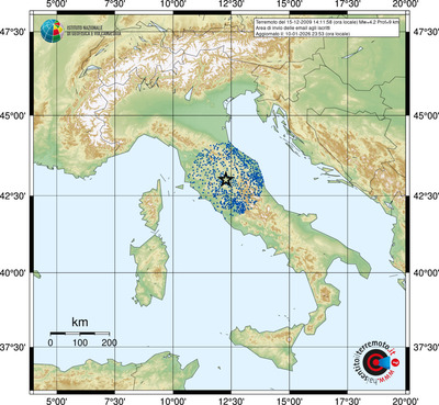 Area di invio delle email agli iscritti