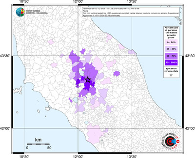 Mappa territorio comunale con almeno 3 questionari