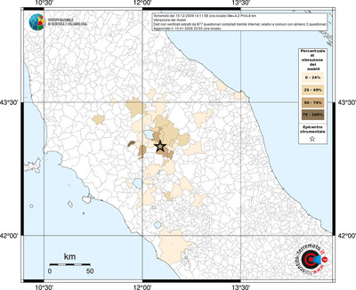 Mappa territorio comunale con almeno 3 questionari