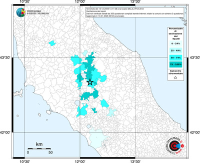 Mappa territorio comunale con almeno 3 questionari
