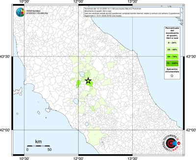 Mappa territorio comunale con almeno 3 questionari