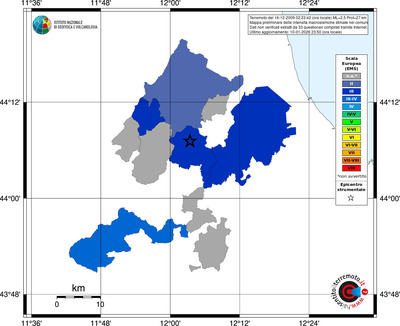 Mappa EMS - territori comuni