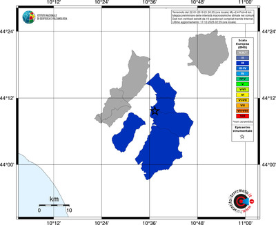 Mappa EMS - territori comuni