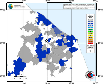 Mappa EMS - territori comuni