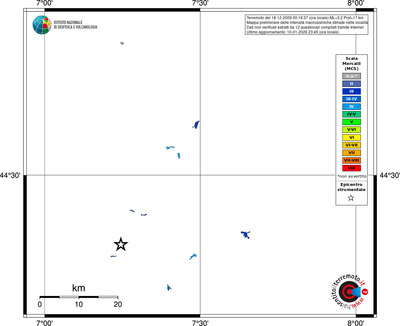 Mappa MCS - territori località