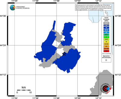 Mappa EMS - territori comuni