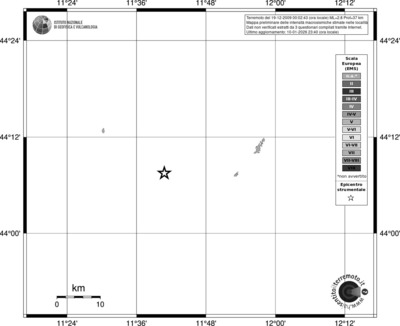 Mappa EMS - territori località