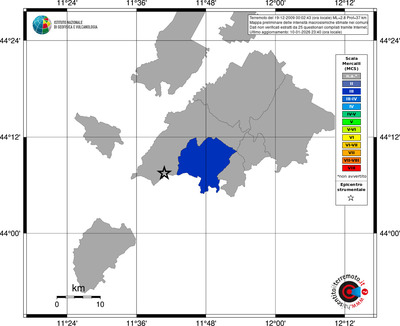 Mappa MCS - territori comuni