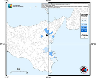 Mappa territorio comunale con almeno 3 questionari