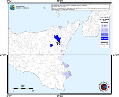 Mappa territorio comunale con almeno 3 questionari