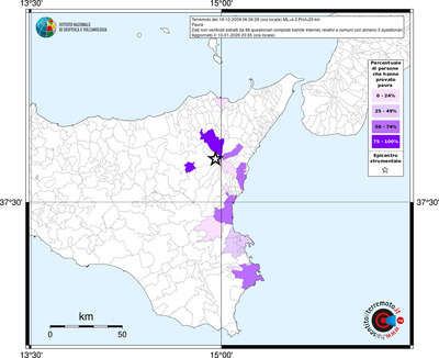 Mappa territorio comunale con almeno 3 questionari