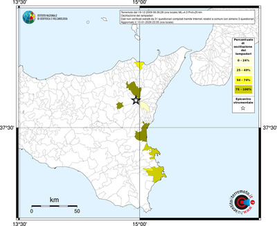 Mappa territorio comunale con almeno 3 questionari