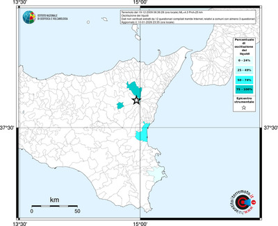 Mappa territorio comunale con almeno 3 questionari