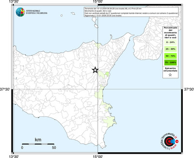 Mappa territorio comunale con almeno 3 questionari