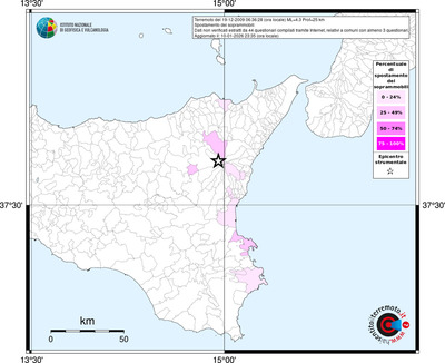 Mappa territorio comunale con almeno 3 questionari