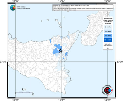 Mappa territorio comunale con almeno 3 questionari