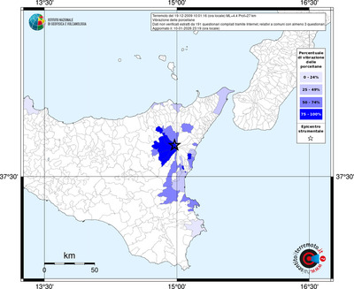 Mappa territorio comunale con almeno 3 questionari