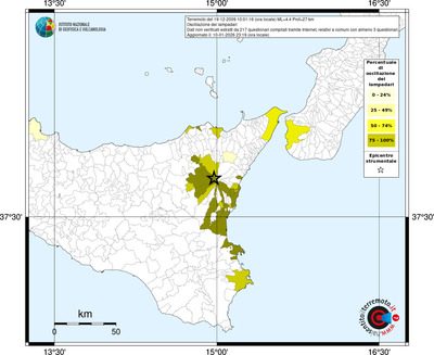 Mappa territorio comunale con almeno 3 questionari