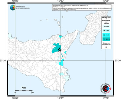 Mappa territorio comunale con almeno 3 questionari