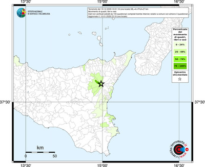 Mappa territorio comunale con almeno 3 questionari