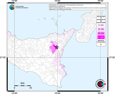 Mappa territorio comunale con almeno 3 questionari