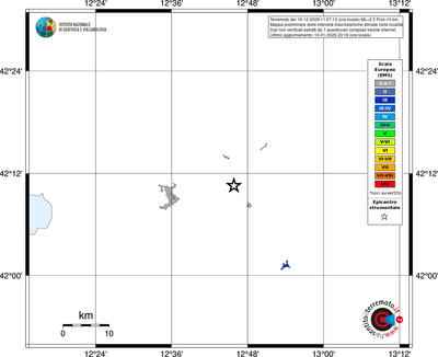 Mappa EMS - territori località