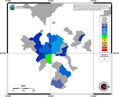Mappa EMS - territori comuni