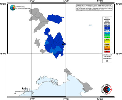 Mappa EMS - territori comuni