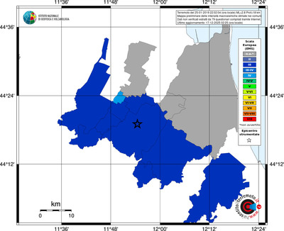 Mappa EMS - territori comuni