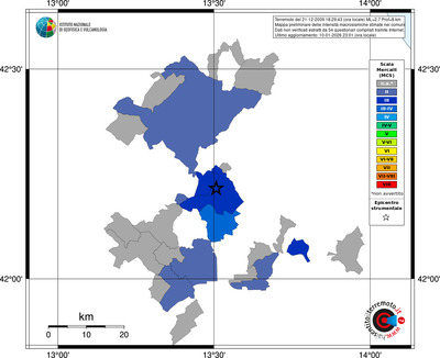 Mappa MCS - territori comuni