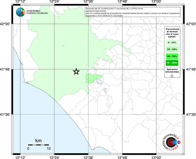 Mappa territorio comunale con almeno 3 questionari