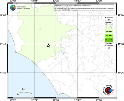 Mappa territorio comunale con almeno 3 questionari