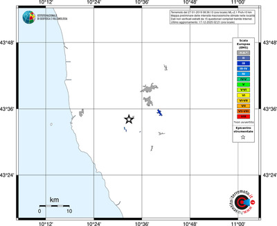 Mappa EMS - territori località