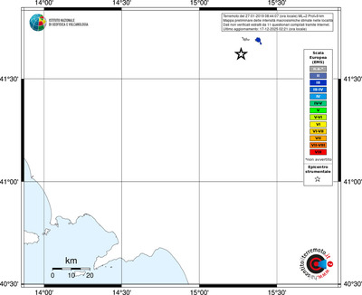 Mappa EMS - territori località