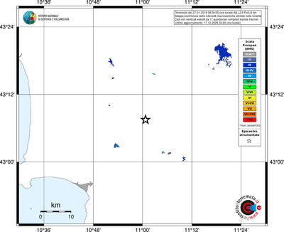 Mappa EMS - territori località